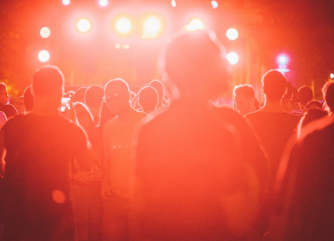 music festival crowd