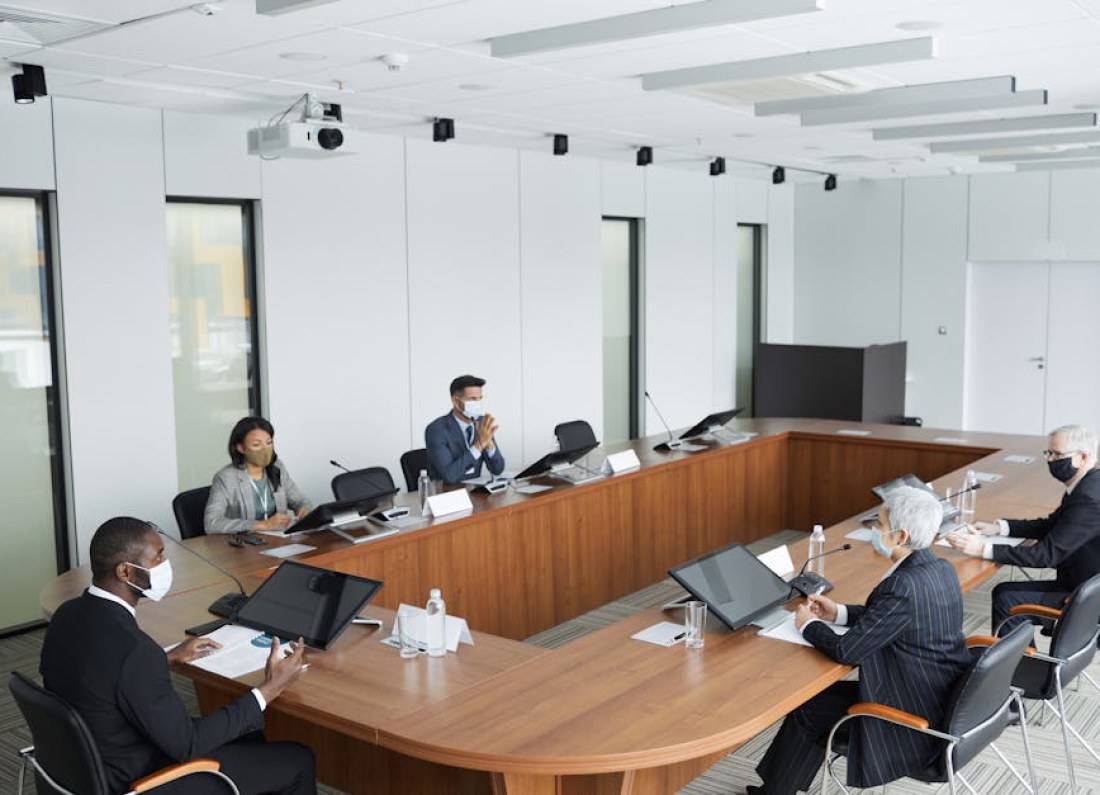 music executive meeting