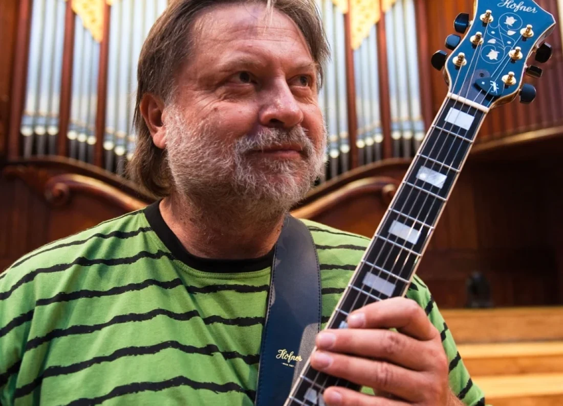 jazz guitarist portrait