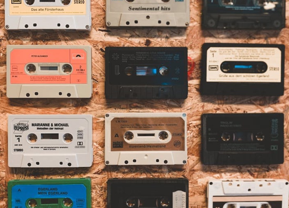 music playlist collage