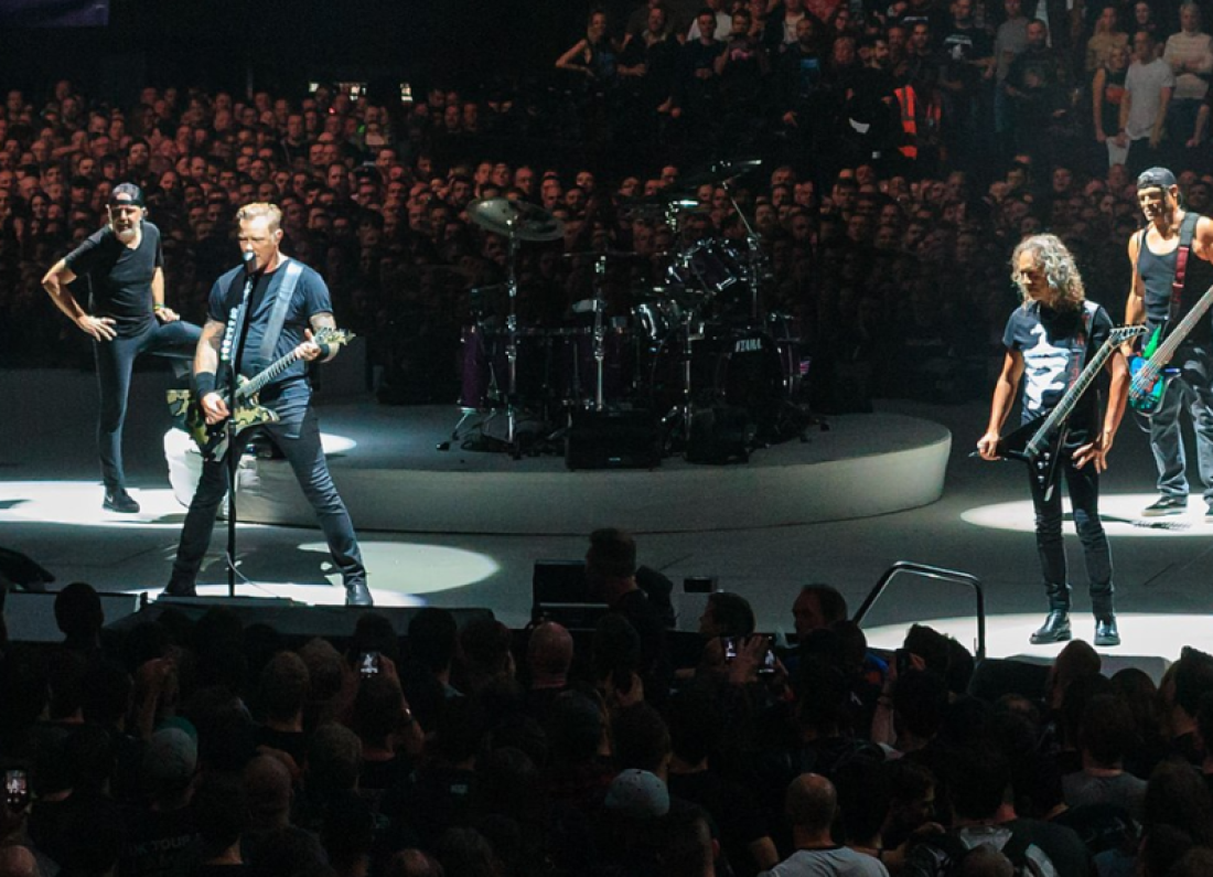 Metallica concert stage