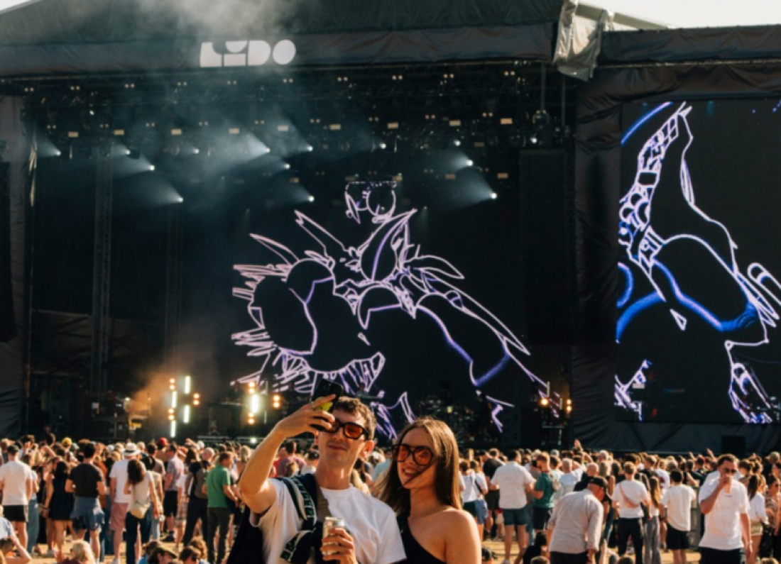 music festival crowd