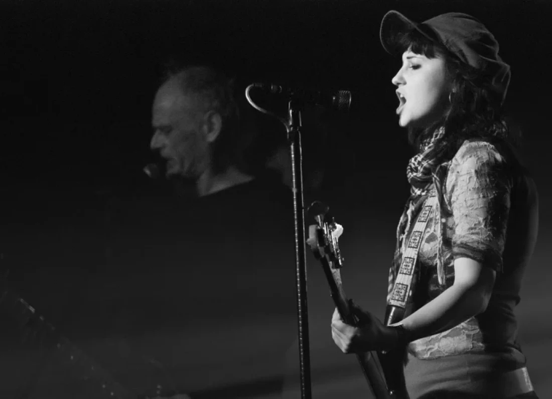 female musician portrait