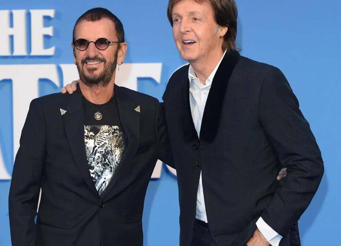 Paul McCartney Ringo Starr studio