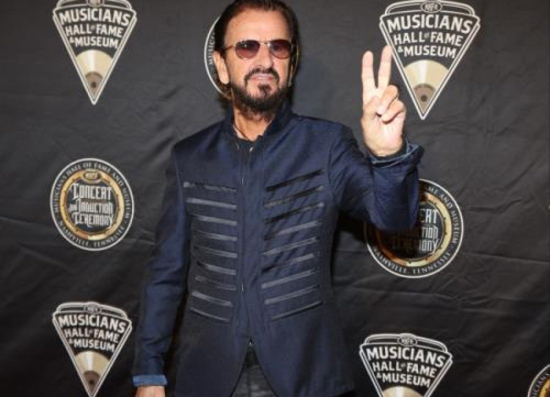 Ringo Starr performing