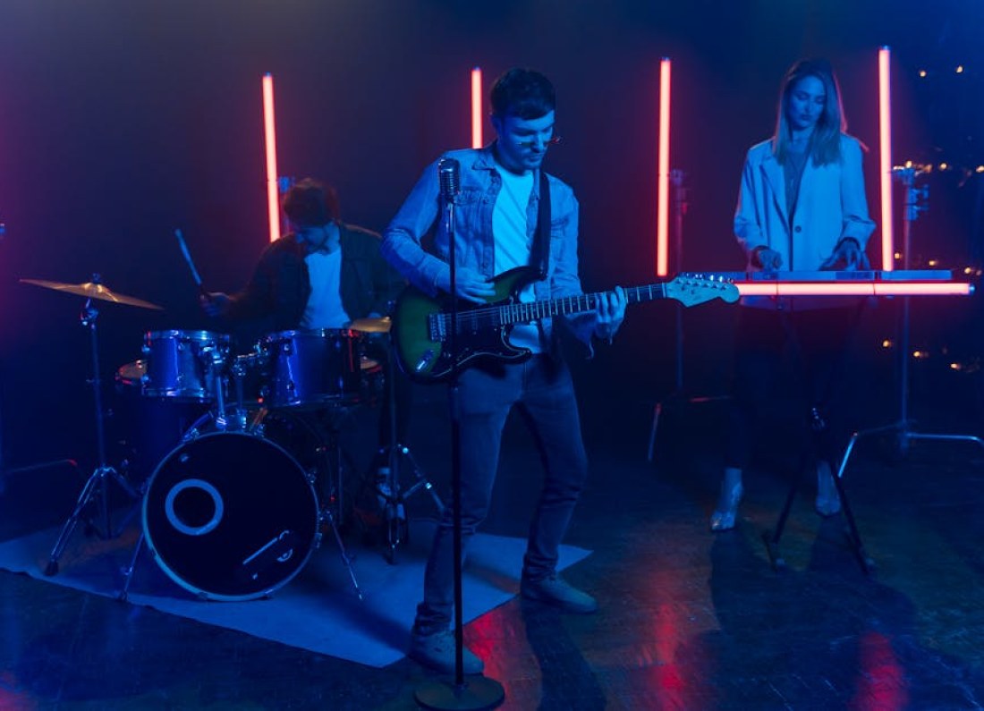 band performing on stage