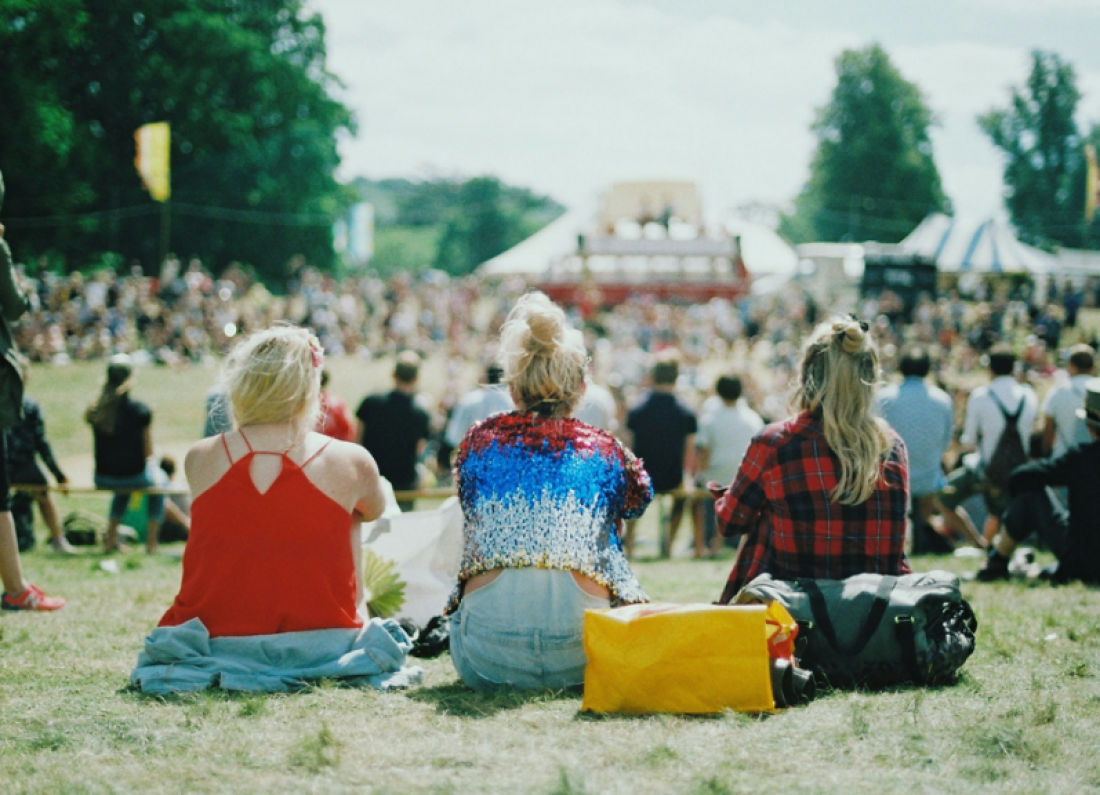 music festival crowd